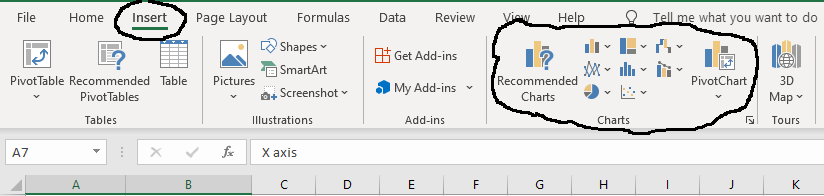 charts in excel