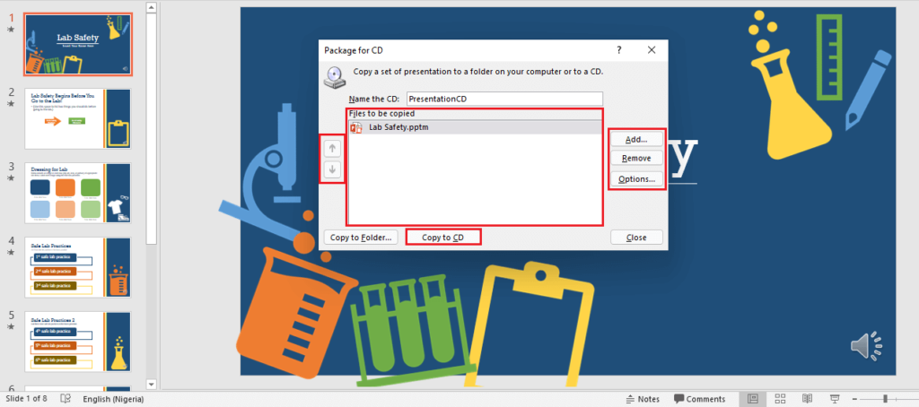 package and share your powerpoint presentations in cd