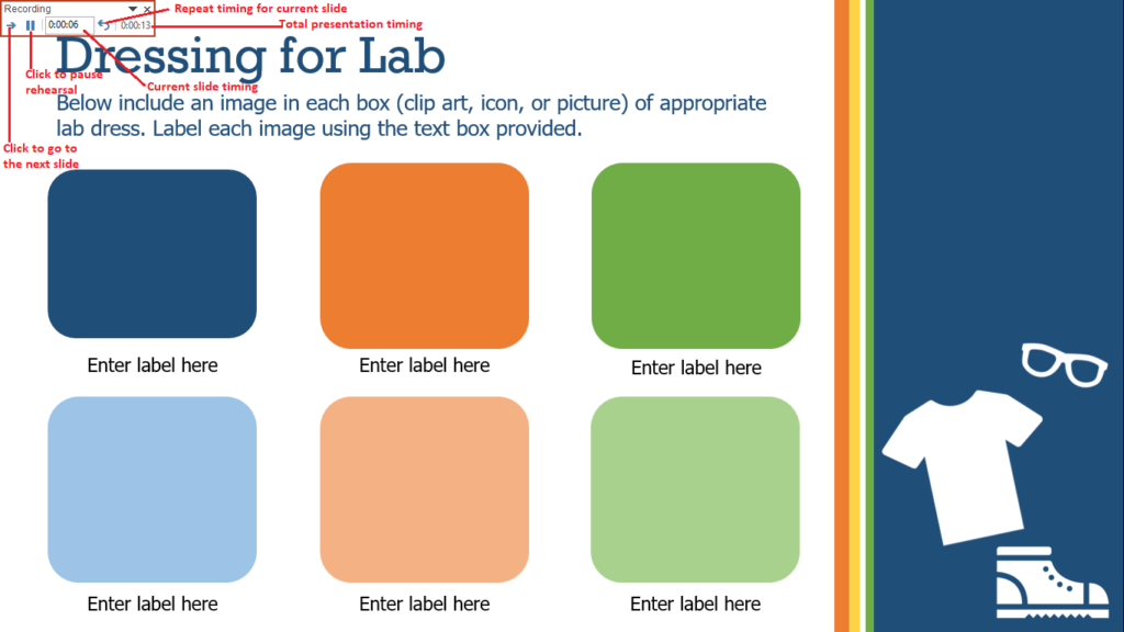 how to perform rehearse timing in powerpoint