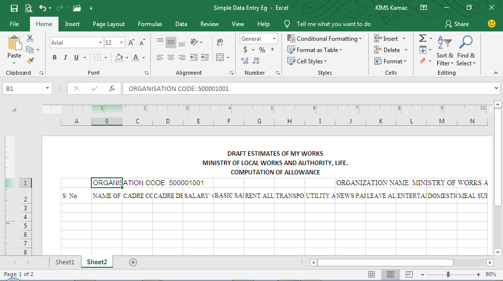 Data Entry: Working With Microsoft Excel In A Production Environment ...