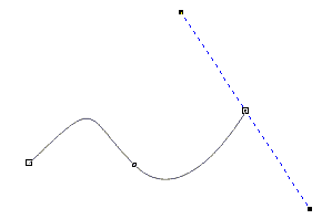 draw a curve using bezier tool