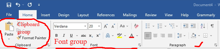 what is microsoft word ribbon