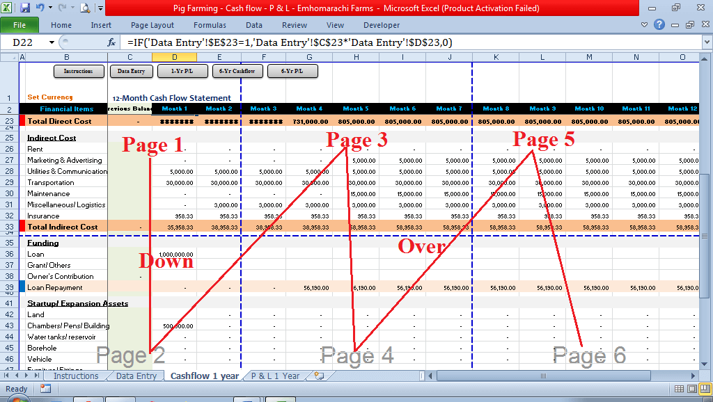 print excel spreadsheet on multiple pages