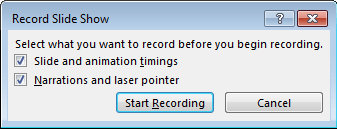start recording narration in powerpoint