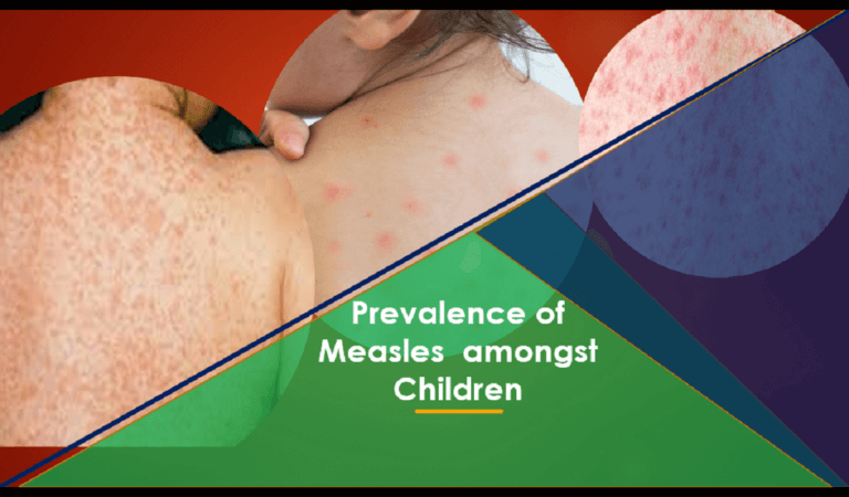 Prevalence of measles among children from 0 - 5 years old