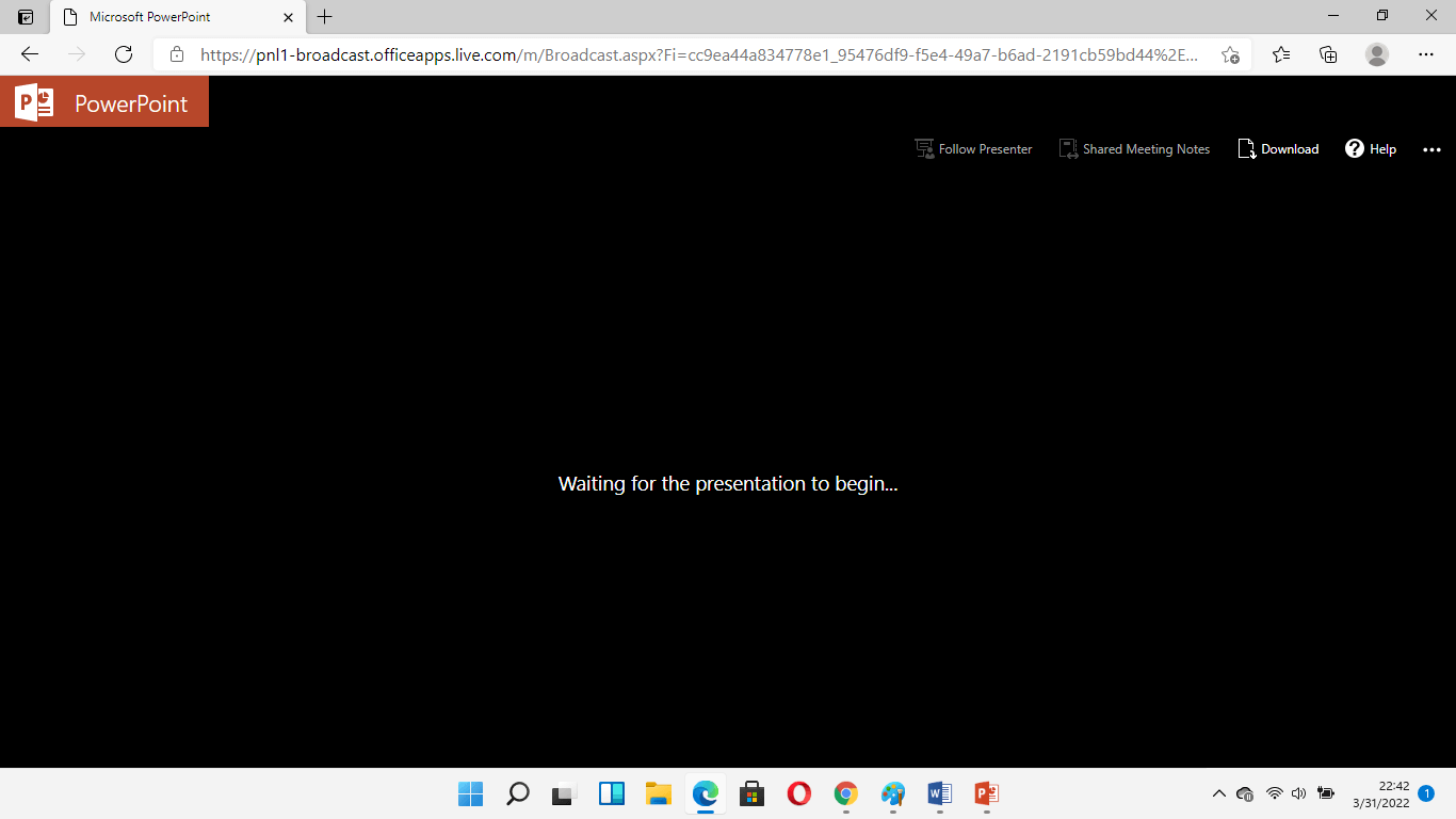 How to Package and Share Your PowerPoint Presentations 1 delivering powerpoint presentation to remote viewers - waiting for show to begin