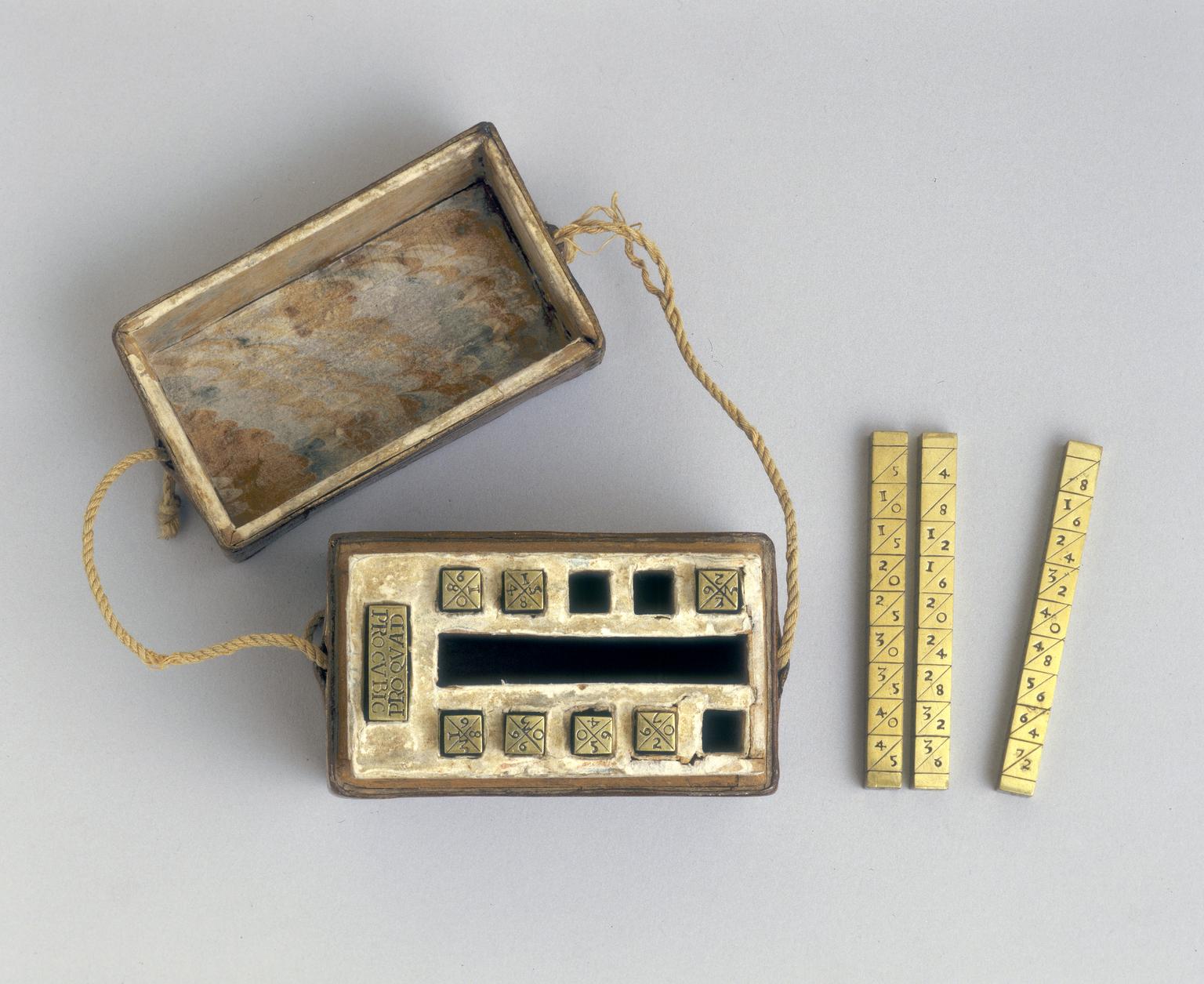 Mechanical Counting Devices with Examples 7 Napier's bones (Napier's bones)