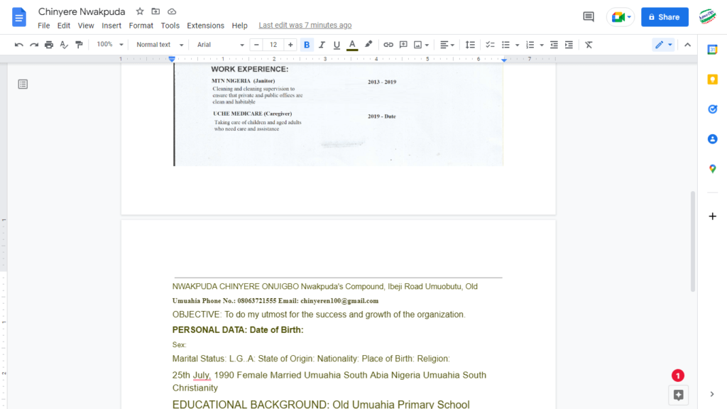 image to text converted from Google docs