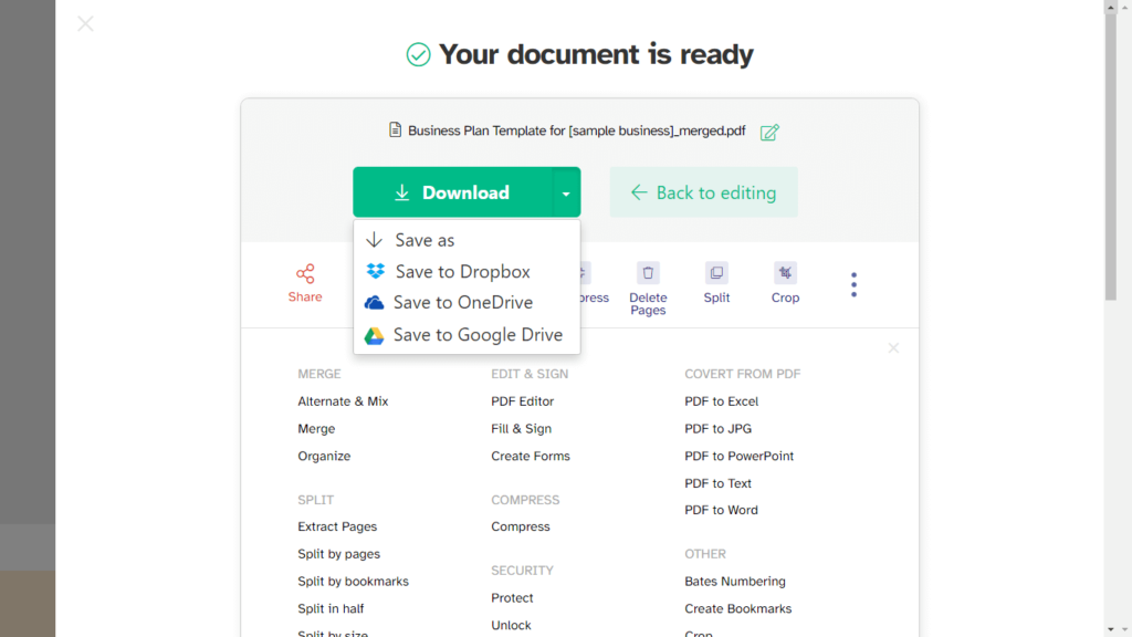 merging pdf files online