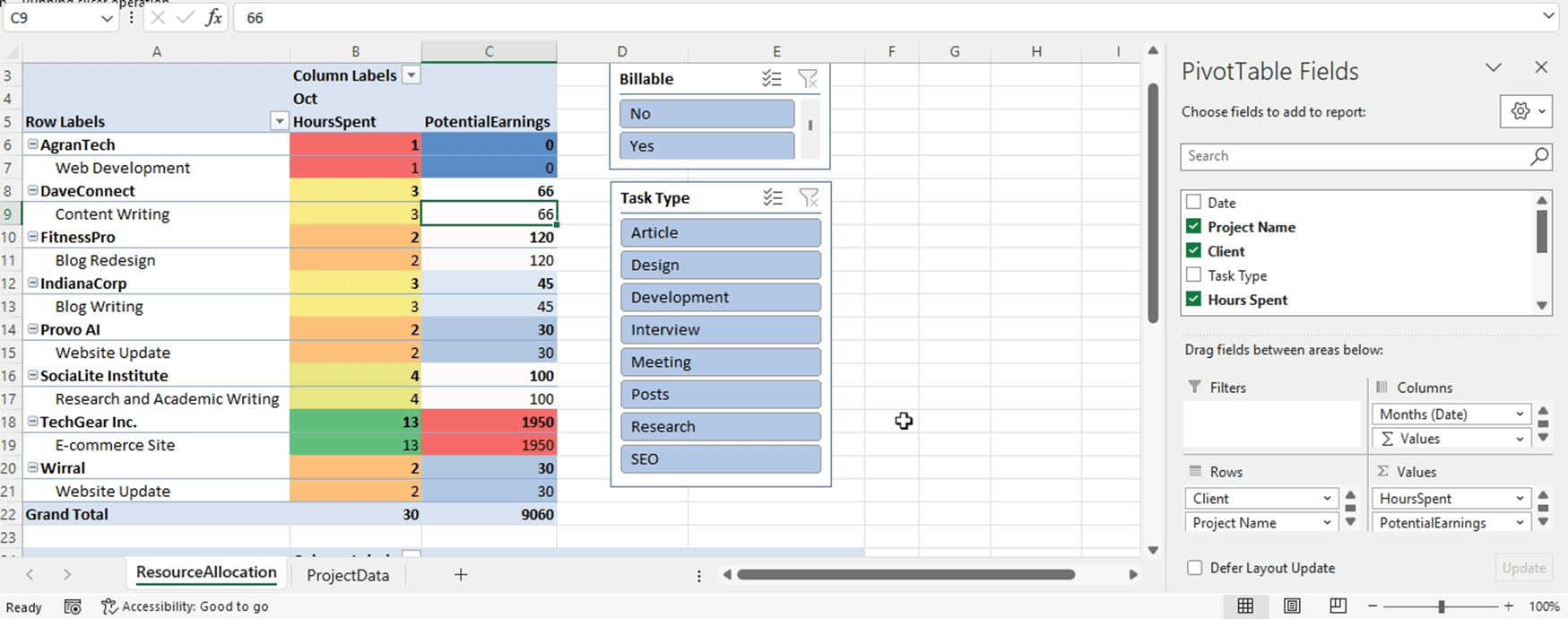 Excel PivotTables for Freelancers: Optimize Your Time and Resources Across Multiple Projects 1 Excel PivotTables for Freelancers
