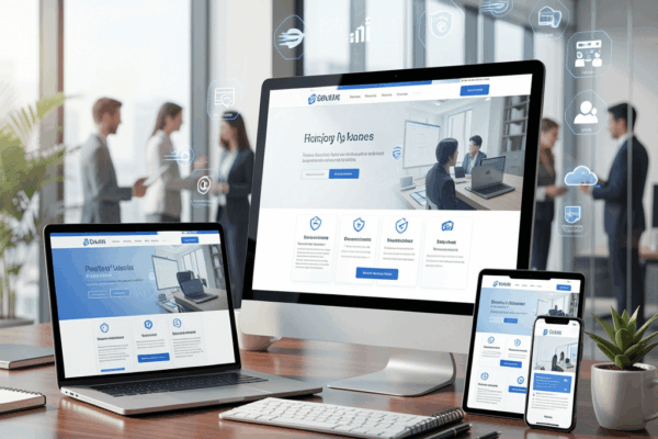 Professional Business Website with native HTML and CSS