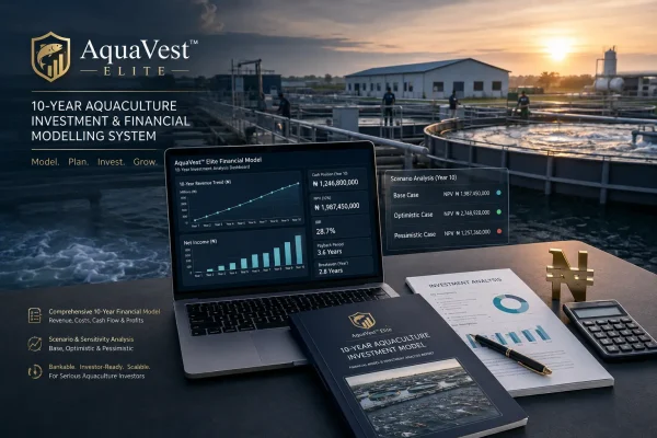 AquaVest™ Elite - 10-Year Aquaculture Investment & Financial Modelling System