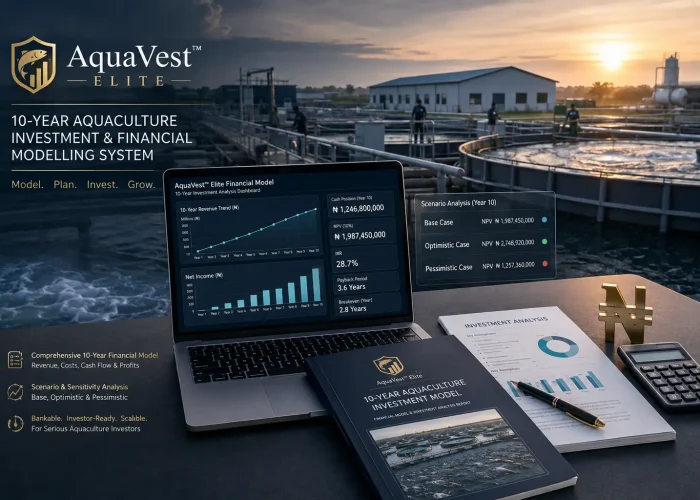 AquaVest™ Elite - 10-Year Aquaculture Investment & Financial Modelling System