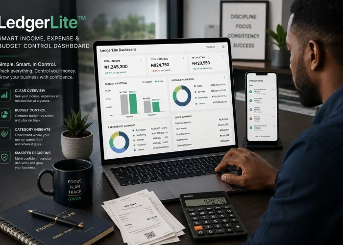 LedgerLite™ - Smart Income, Expense & Budget Control Dashboard