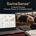 SwineSense™ - Pig Farm Financial Plan Excel Template Nigeria | 12-Month Swine Farming Cash Flow & Profit Model